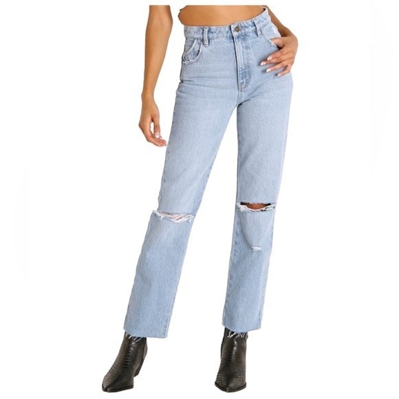 ROLLA’S Women’s High Rise Original Straight Leg Jeans In City Worn Size … - Picture 2 of 11